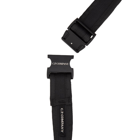 C.P. Company Belt in Harringbon Tape Black 17CMAC042A Degli Uberti